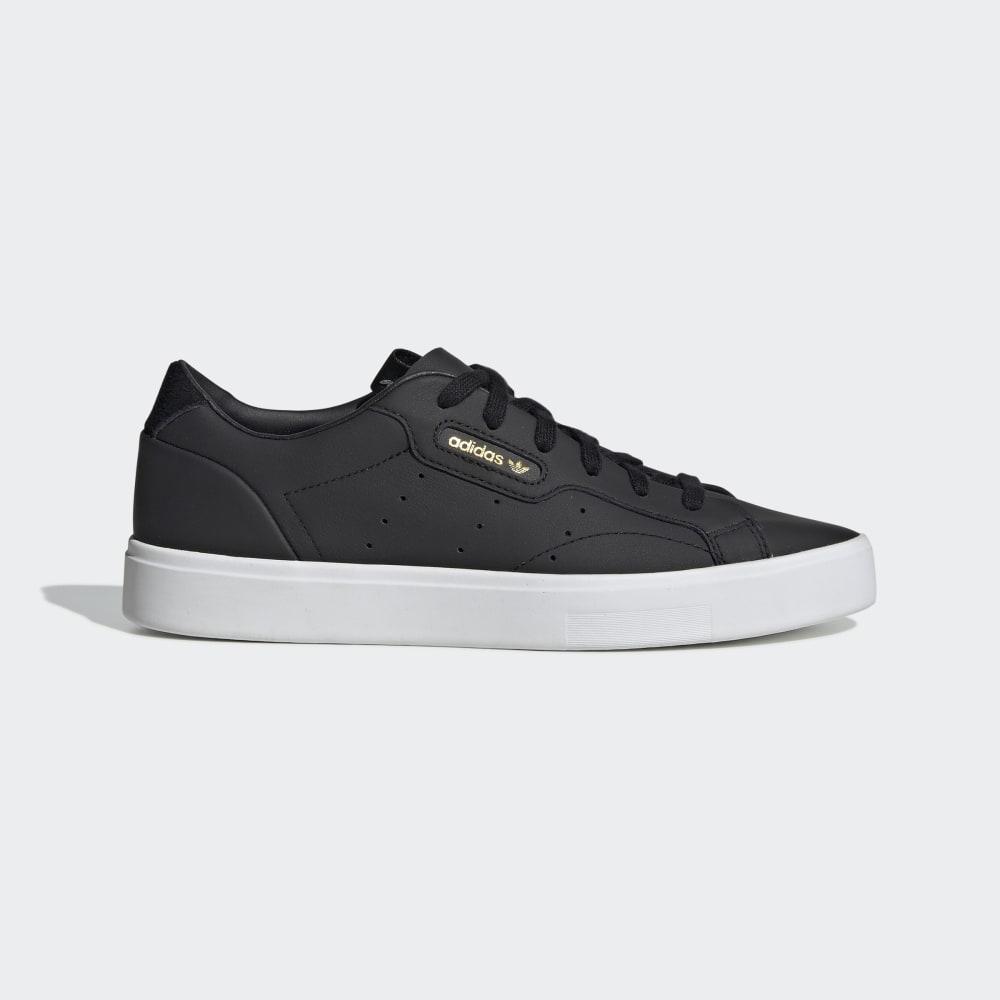 Originals Adidas Sleek Dama Romania - Negrii/Albi CG6193